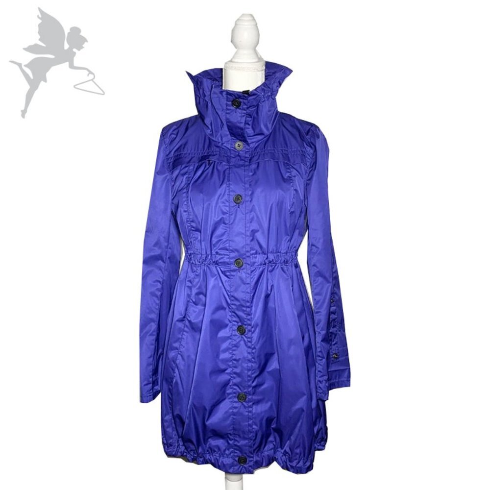 MARC NEW YORK Longline Drawstring Waist Parachute Raincoat